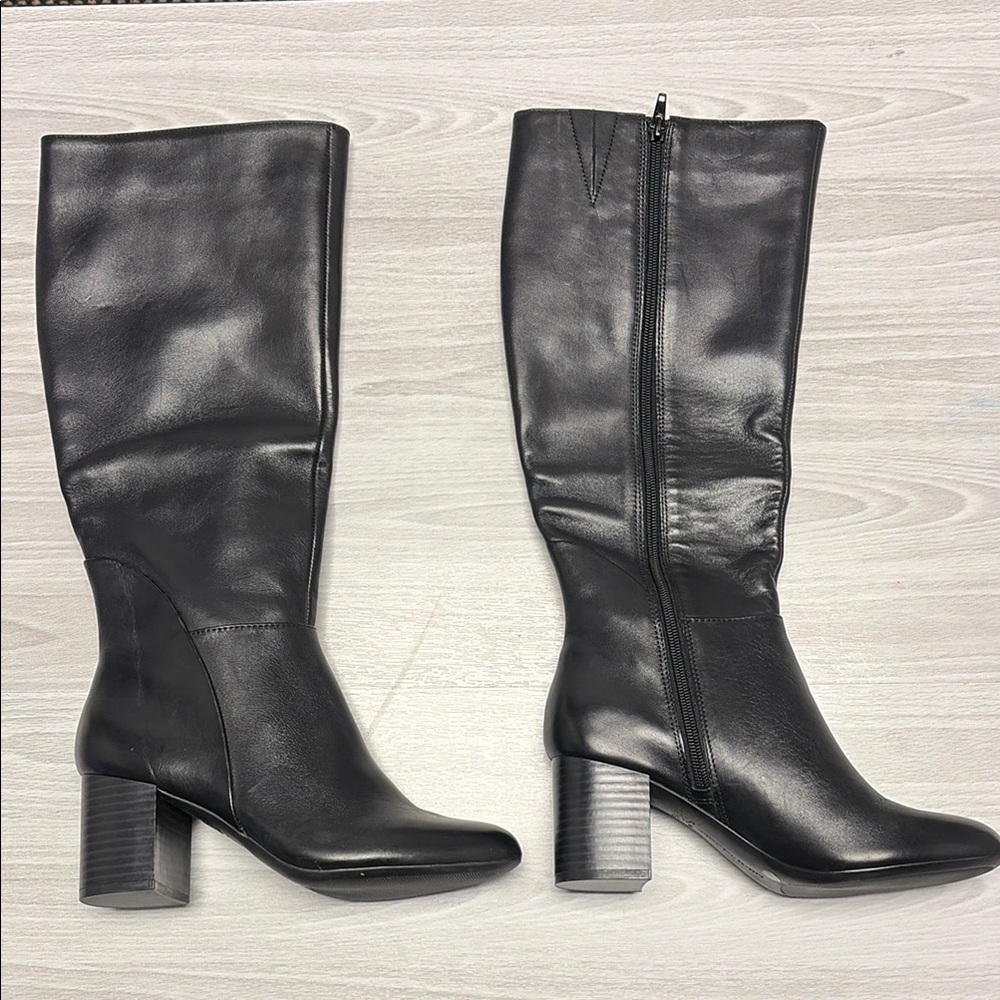 INC International Concepts Black Heeled Boots